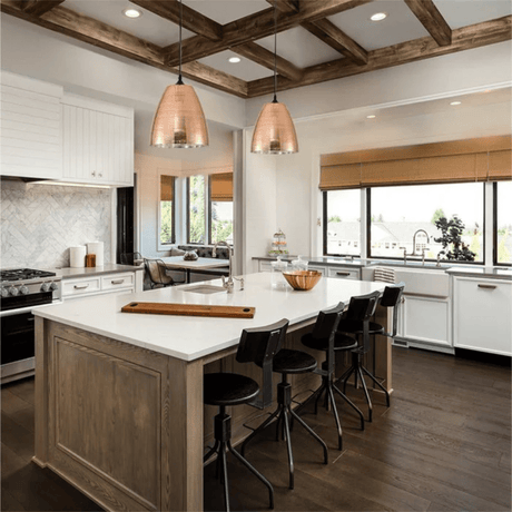 TKLD Pendant & Chandeliers Jupiter Chrome Gold or Copper Pendant Ceiling Light E27 Fitting