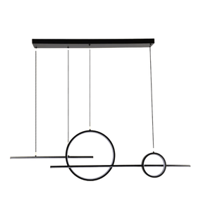 TKLD Ceiling Lights Kitesurf Scandinavian Dining Black CCT Changeble Modern LED Ceiling Light - 56W