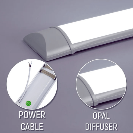 TKLD Ceiling Lights LED Surface 36W 4ft Mounted Linear Fitting IP20 - 120cm