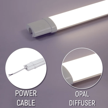 TKLD Ceiling Lights LED Tri-proof 36W 4ft Slim Slim Batten Linear Fitting IP65 -  120cm