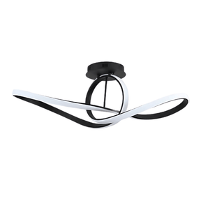 TKLD Pendant & Chandeliers LED Triple Loop-Infinity Black Finishing 4000K Scandinavian Pendant Ceiling Light