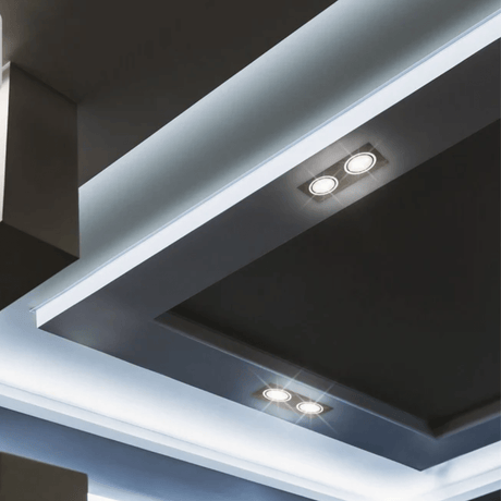 TKLD Ceiling Lights LED White 2 Way Tilt Recessed Rectangle Downlight - 2x5W