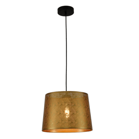 TKLD Pendant & Chandeliers Light Effects Gold Wavy Classic Shade Metal Frustum E27 Pendant Ceiling Light