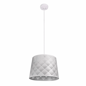 TKLD Pendant & Chandeliers Light Effects White Argyle Classic Shade Metal Frustum E27 Pendant Ceiling Light