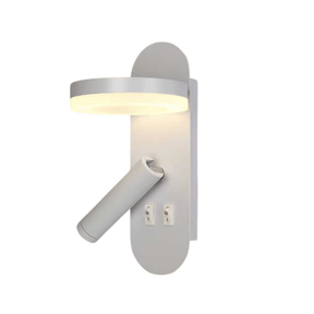 TKLD Pendant & Chandeliers Lunar Halo White Bedside Reading 4000K LED Wall Light