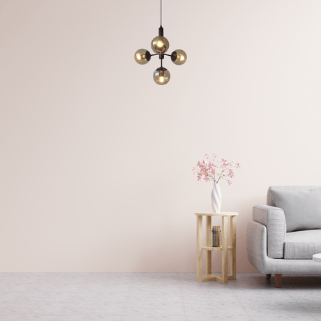 TKLD Pendant & Chandeliers Lyustra 40W Clear Plastic Glass Pendant Chandelier - 10194