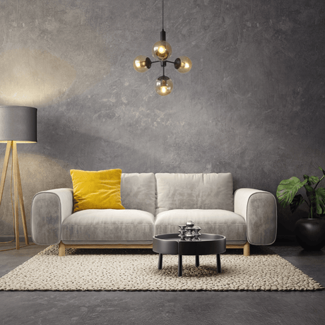 TKLD Pendant & Chandeliers Lyustra 40W Clear Plastic Glass Pendant Chandelier - 10194
