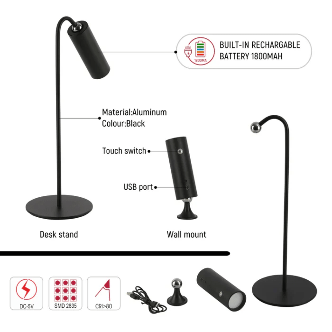 TKLD Table & Floor Lamps Magna Lume Clip & Mount LED Lamp - 1W