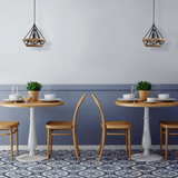 TKLD Pendant & Chandeliers Manila Hemp Rope Diamond E27 Black Pendant Light - D250mm/D380mm