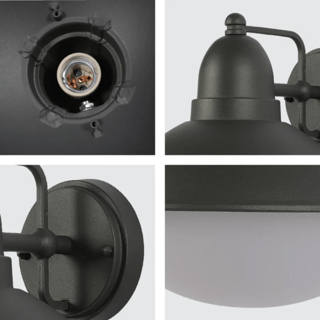 TKLD Wall & Sconce Lights Marcel Dark Grey E27 Outdoor Lantern Wall Light - 40W