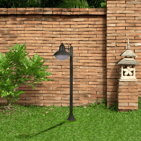 TKLD Outdoor Lighting Marcel Dark Grey Outdoor Pathway Bollard Lawn Light - 40W