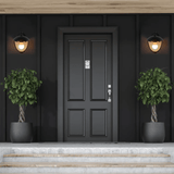 TKLD Wall & Sconce Lights Megan Black E27 Outdoor Upwards Lantern Wall Light - 40W