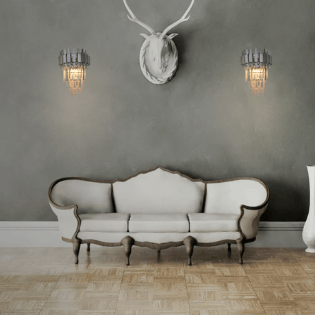 TKLD Wall & Sconce Lights Metropolitan Square Beam Design 3 Tiered Crystal Wall Sconce Light - 40W