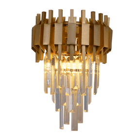 TKLD Wall & Sconce Lights Metropolitan Square Beam Design 3 Tiered Crystal Wall Sconce Light - 40W