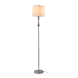 TKLD Table & Floor Lamps Mid-century Nickel Flaxen Floor Lamp - 40W