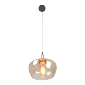 TKLD Pendant & Chandeliers Miele Grande Amber Glass E27 Pendant Ceiling Light