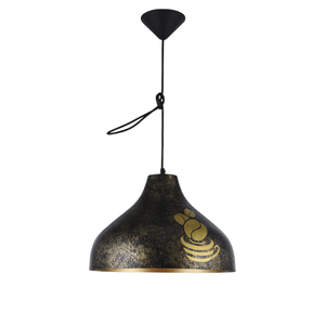 TKLD Pendant & Chandeliers Modern Black & Gold Hanging Light - 150-18200