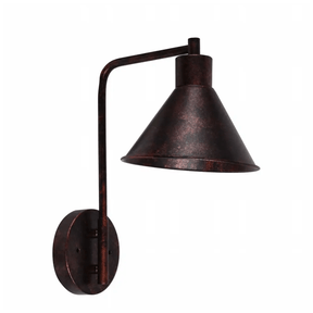 TKLD Pendant & Chandeliers Modern Curved Red Bronze 40W Corner Wall Light