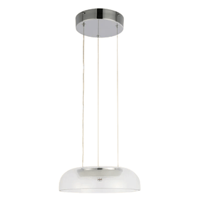 TKLD Pendant & Chandeliers Modern Minimalist Clifton Glass Pendant Light Chrome CCT Changeable D280 6W