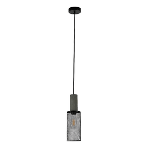 TKLD Pendant & Chandeliers Modern Short Cylindrical Textured Concrete Pendant Light - 40W