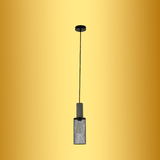 TKLD Pendant & Chandeliers Modern Short Cylindrical Textured Concrete Pendant Light - 40W