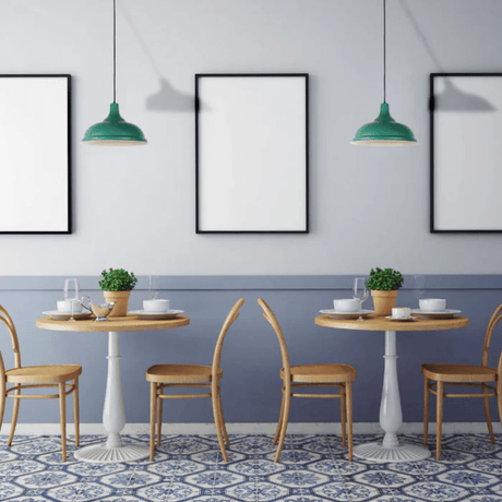 TKLD Pendant & Chandeliers Modern Step Metal Shade in Varied Hues Pendant Light - 38cm