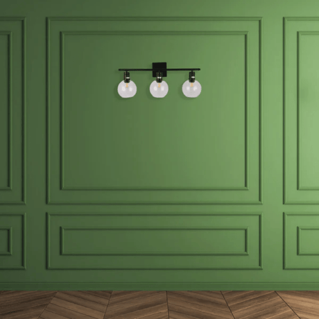 TKLD Wall & Sconce Lights Modern-Vintage Wall Light with Clear Globes