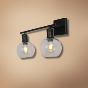 TKLD Wall & Sconce Lights Modern-Vintage Wall Light with Clear Globes