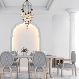 TKLD Pendant & Chandeliers Moroccan Style Antique Brass 7 Lamp Oriental Chandelier Light - 40W