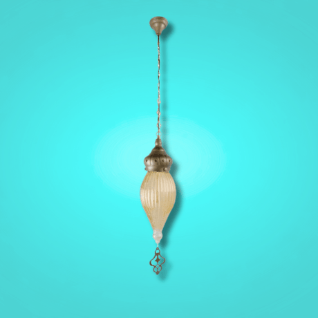TKLD Pendant & Chandeliers Moroccan Style Antique Brass Glass Oriental E27 Ceiling Pendant Light