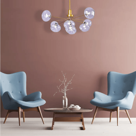 TKLD Pendant & Chandeliers Multi-Arm 9 Globe Dimpled Ceiling Light Elegant Gold