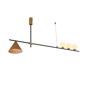 TKLD Ceiling Lights Nordic Gold Funnel 4 Lamp Island Chandelier Ceiling Light - 40W