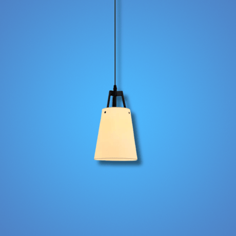 TKLD Pendant & Chandeliers Off White Frustum Fabric Shade E14 Pendant Ceiling Light