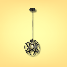 TKLD Pendant & Chandeliers Orbital Metal Caged Globe  Black or Rusty BrownPendant Ceiling Light E27