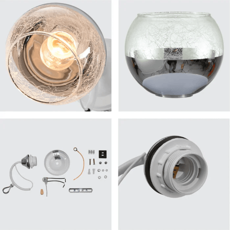 TKLD Wall & Sconce Lights Partial Mirror Cone Glass Wall Light - 40W