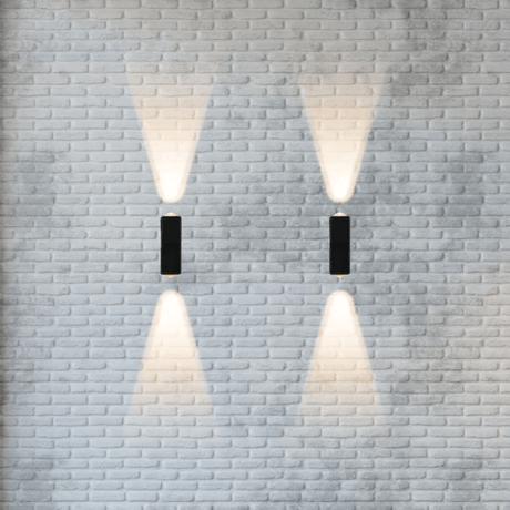 TKLD Wall & Sconce Lights Rotatable Narrow Beam Black Cubes Outdoor LED Wall Light - 2 X 5W