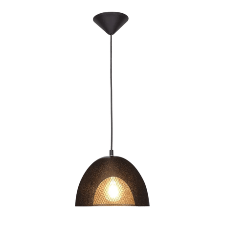 TKLD Pendant & Chandeliers Rusty Brown Metal Dome Pendant Ceiling Light E27 - D220mm/D300mm