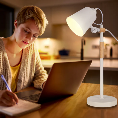 TKLD Table & Floor Lamps Scandi Sleek Desk Lamp - 40W