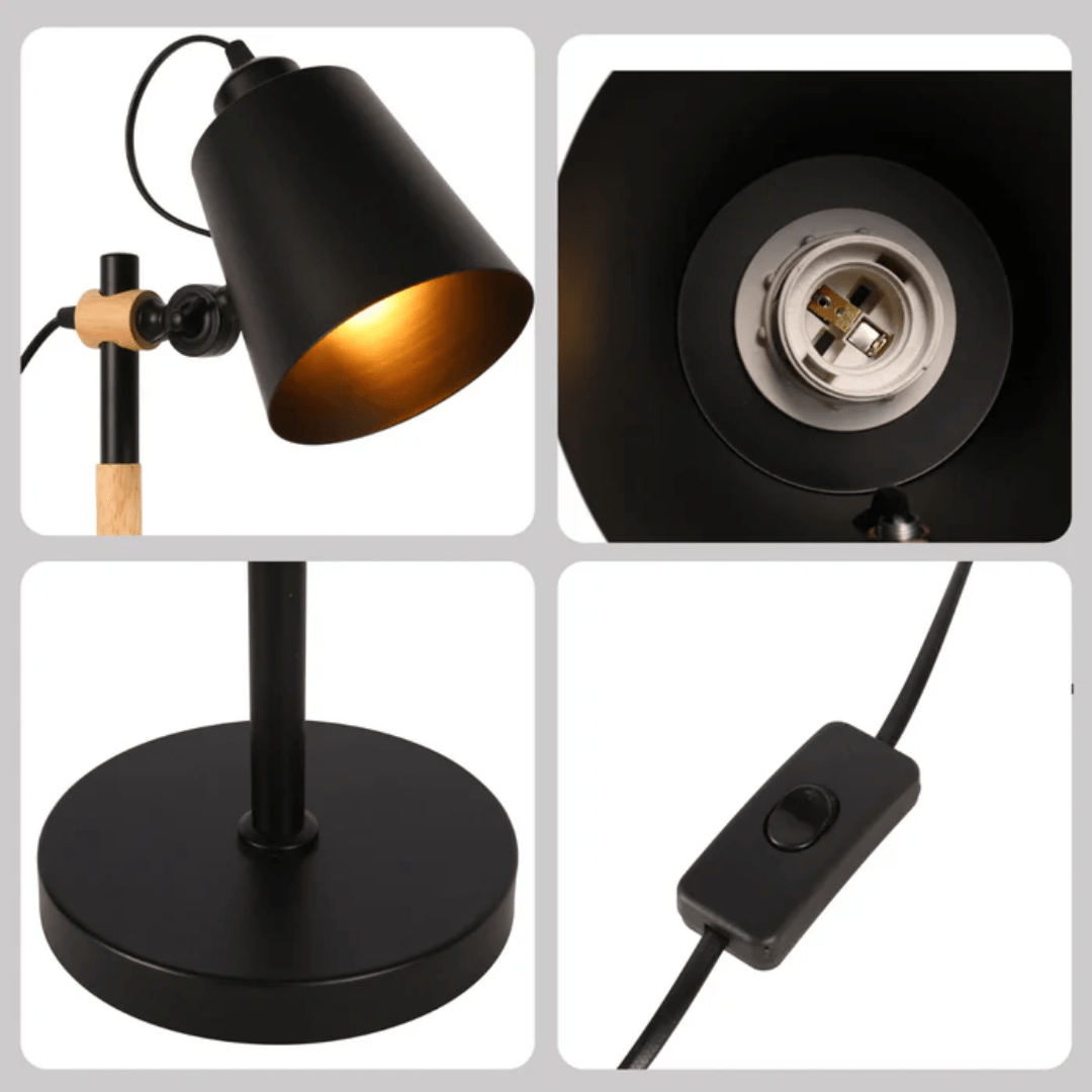 TKLD Table & Floor Lamps Scandi Sleek Desk Lamp - 40W