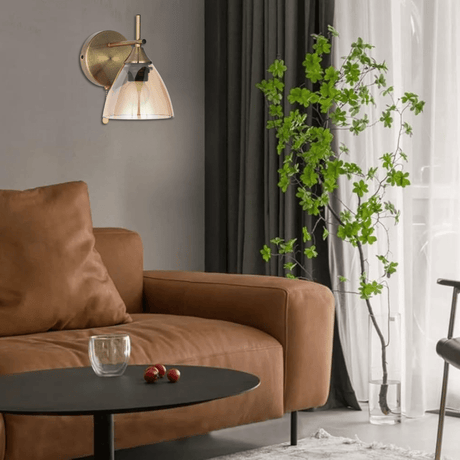 TKLD Pendant & Chandeliers Semi Rounded 1xE27 Champagne+ Antique Wall Light - 52004