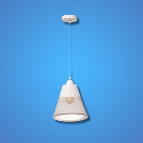 TKLD Pendant & Chandeliers Shuttlecock Mesh Basket Metal Funnel Pendant Ceiling Light