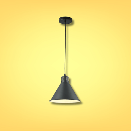 TKLD Pendant & Chandeliers Sleek Industrial Cone Dark Pewter Pendant Light