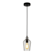 TKLD Pendant & Chandeliers Small Clear Vase Silhouette Textured Schoolhouse Pendant Ceiling Light