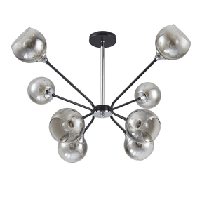 TKLD Ceiling Lights Smoky Cone 8 Lamp Glass Molecule Modern Ceiling Light - 60W