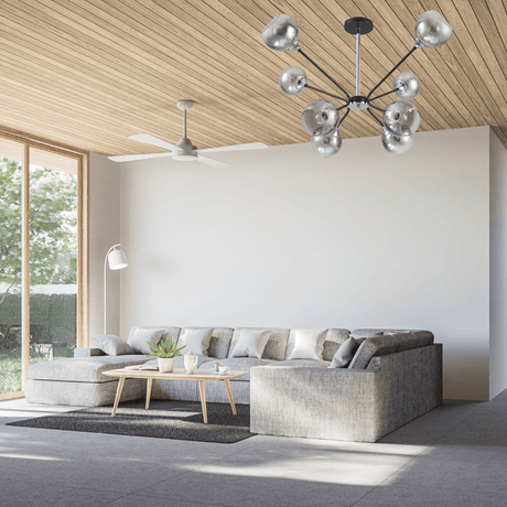 TKLD Ceiling Lights Smoky Cone 8 Lamp Glass Molecule Modern Ceiling Light - 60W