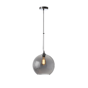 TKLD Ceiling Lights Smoky Glass India Globe Pendant Ceiling Light - 40W