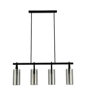 TKLD Pendant & Chandeliers Smoky Glass Linear Adjustable Drop Chandelier Light - 40W