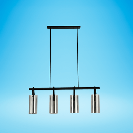 TKLD Pendant & Chandeliers Smoky Glass Linear Adjustable Drop Chandelier Light - 40W