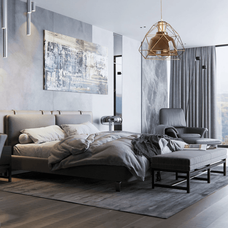 TKLD Pendant & Chandeliers Smoky Or Copper Glass Dome Metal Cage Pendant Ceiling Light - 40W
