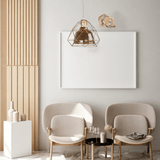 TKLD Pendant & Chandeliers Smoky Or Copper Glass Dome Metal Cage Pendant Ceiling Light - 40W